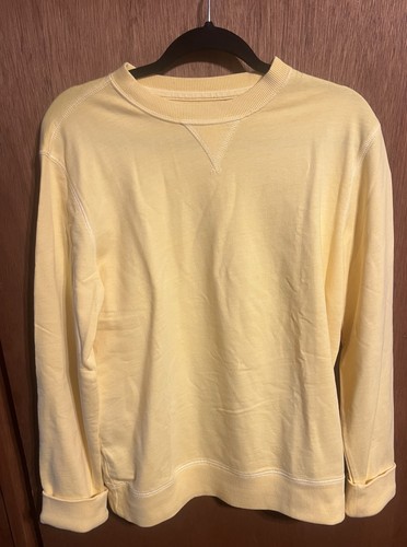 Merona Women Yellow Sweatshirt Size Medium