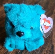 PUFFKINS by Swibco, "TELLY" Teddy Bear, Vintage 1998, Plush Toy, W Tags