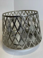 Bath Body Works 3 Wick Candle Holder Sleeve Glittery Argyle(Candle not included)