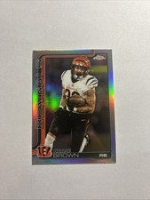 2025 Topps Chrome Football - Chase Brown Refractor (#62) Bengals 