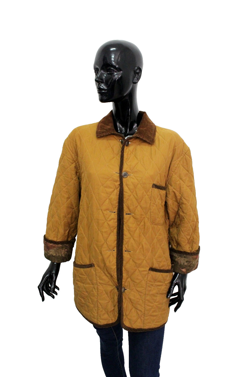 Henry Cotton's Giubbotto Donna Taglia 46 Giubbino Giallo Jacket Woman Logo
