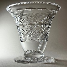Vintage WEBB CORBETT Handcut English Lead Crystal Glass Footed VASE