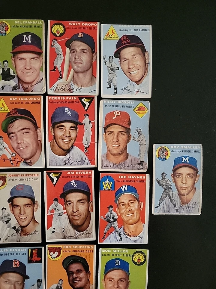 1954 Topps Baseball Card Lot - 21 Different - W/ Harvey Haddix and Bob Miller - Image 3 of 4
