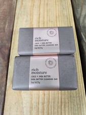 2PK Bath  Body Works Rich Moisture Coco  Shea Butter Cleansing Bar Soap