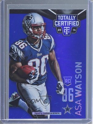 2014 Totally Certified Mirror Platinum Blue 4/10 Asa Watson #183 Rookie RC 0nr3