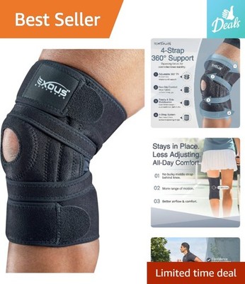 Lightweight Neoprene Knee Brace with Dual Stabilizers - Sports Friendly Design
