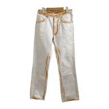 Maison Martin Margiela Wht Artisanal Line Painted Pants JAPAN