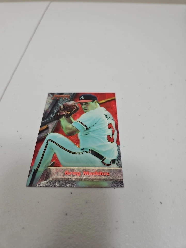 1994 Bowman's Best - Red Greg Maddux #36 переливающаяся карточка - Изображение 3 из 4