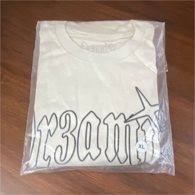 DR3AMIN Graphic Print Cotton White Men's XL Crew Neck Short Sleeve T-Shirt