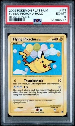 PSA 6 Flying Pikachu Holo Rising Rivals #113 2009 Rising Rivals 120589247