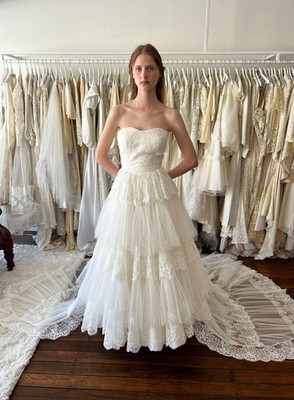 rustic ivory wedding dresses Tiered Victorian Vintage Sweetheart Lace Bridal Ball Gowns Maintenance:ColorwayProduct