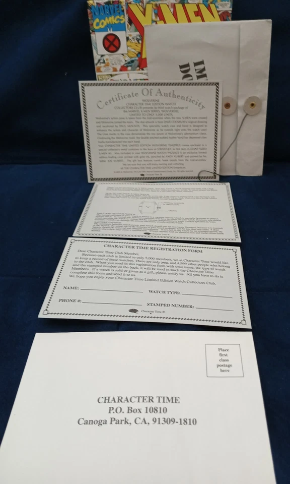 Marvel X-MEN Wolverine Limited Edition Watch 1314/5000 New in Box watch - Image 4 of 4