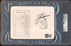 Jack Nicklaus Signed Auto Augusta National Gold Club Score Card PSA/DNA PR35 — photo 1