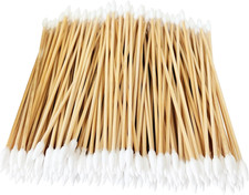 Gun Cleaning Swabs 200 PCS, 6-Inch - Dual-Tip Precision Cotton With