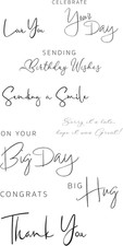 Clear Stamps Set Daily Sentiments 2 by Lisa Jones