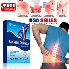 NEED COOL PAIN RELIEF? HERBAL COLD PATCH 10PC Fast Acting Gel Pads for Back Neck