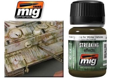 Colore Streaking Grime Wint Vehicles A.MIG1205 - Ammo by Mig Jimenez