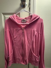 Vintage Juicy Couture Hoodie Pink Size Large Preowned, Fair Condition