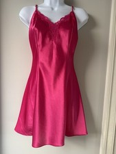 VTG Victorias Secret Y2K Satin Babydoll Slip Dress