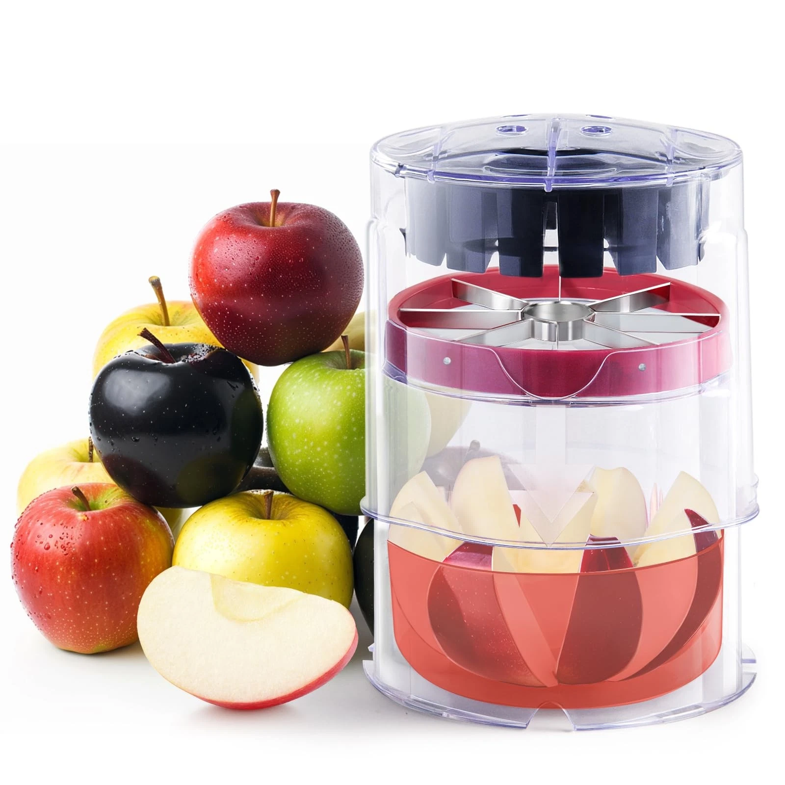 5.12-Inch Apple Slicer - 8 Slices, Ultra-Safe & Heavy-Duty Stainless Steel Ex...
Opens in a new wind