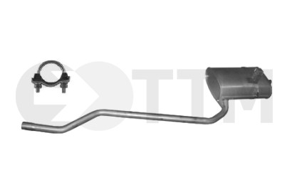 Silencieux arrière pour restaurer l'échappement de Toyota Corolla 97cv
