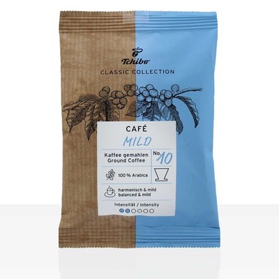 Tchibo Cafe Classic Mild - 80 x 60g Kaffee gemahlen, Filterkaffee 100% Arabica