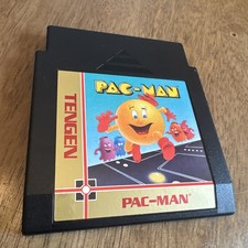 PacMan Tengen NES  Black Cartridge Authentic Vintage Game Untested