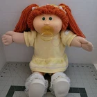 Vintage Cabbage Patch Kids 1978 1982   Red Orange Hair Green Eyes Pacifier  READ