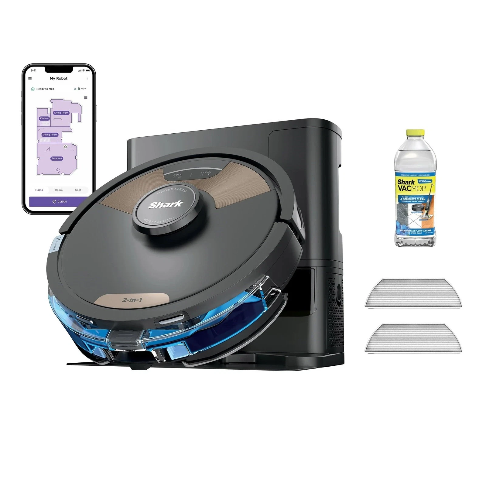 Shark Matrix Plus 2-in-1 Robot Vacuum & Sonic Mop, Home - Scratch & Dent