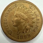 1899 Uncirculated Indian Head Cent Cleaned Exact Coin Imaged #IND2101