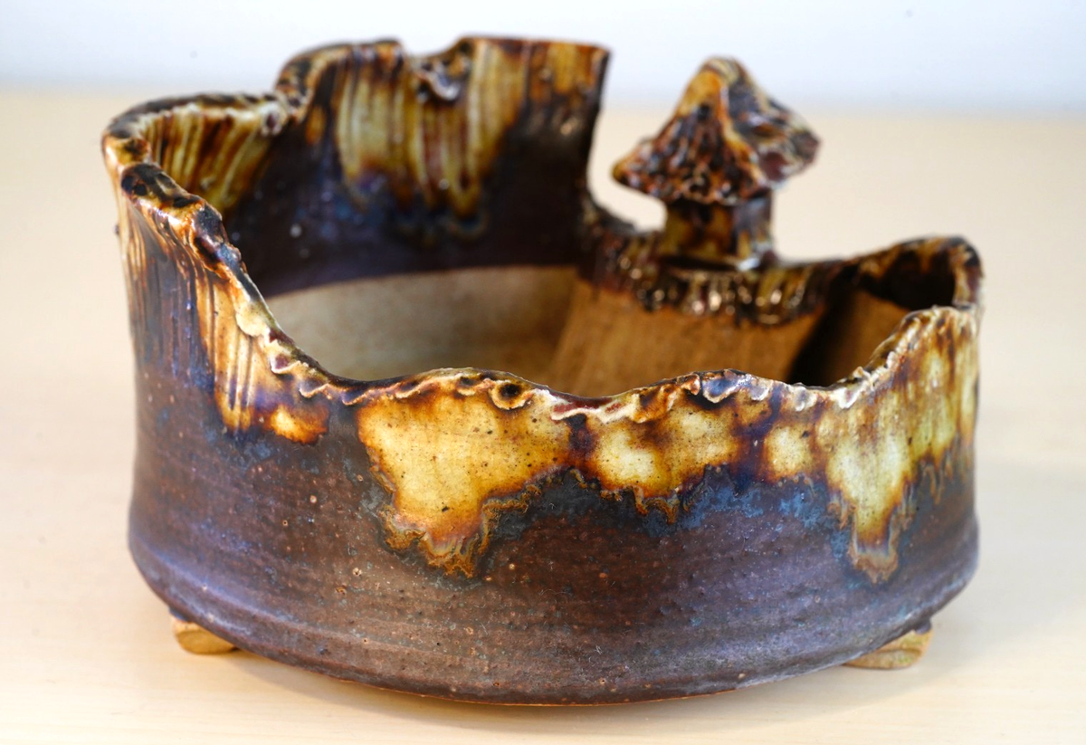 Rare Japanese Bonsai Pot TAIZAN φ5.5