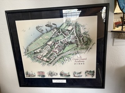 U.S. Coast Guard Academy's ''For Those In Peril on the Sea  Matted and Framed