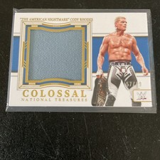Panini National Treasures WWE Colossal Materials Cody Rhodes #CMM-CR MEM #57/99