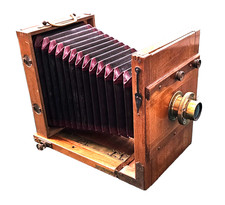 Holz Feldkamera Kamera 13x18 Platte Objektiv Rodenstock München