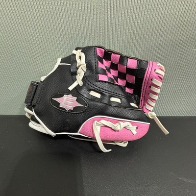Easton 9.5'' Black & Pink Youth Softball/T-Ball Glove With Strap