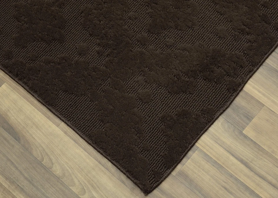 Alfombra Charleston Damasco Sólida 12' X 12' Marrón Moca - Ideal para Sala de Estar... Foto 2 de 4