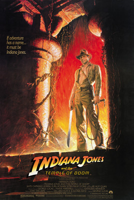 Indiana Jones and the Temple of Doom (1984) Harrison Ford movie poster 24x36 A
