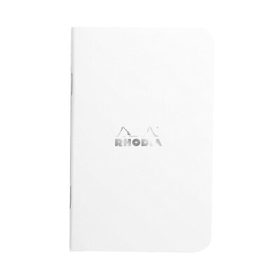 Rhodia Staplebound Graph Paper Notebook in Ice - 3 x 4.75 - NEW - R119151