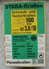 Staba - Krallen ST3,8/10 - 100 Stück Schraub- und Tackerkrallen - Paneelkrallen