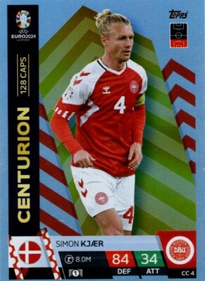 Match Attax EURO 2024 CC 4  Centurion Simon Kjær