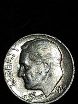Rare 1978 No Mint Mark Roosevelt Dime W/ Double Die Obverse