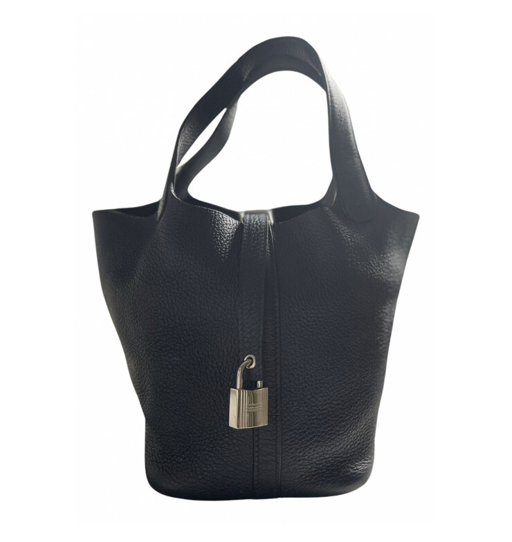 Hermes Picotin Lock 18 Bag Blue Pale Tote Clemence Palladium Hardware