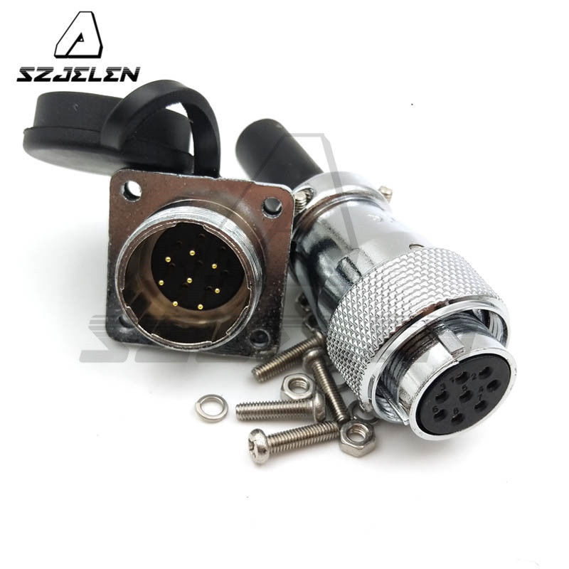 Connettore Elettrico Impermeabile SP21 8 Pin – 5A 500V – Cavo Circolare Saldabile