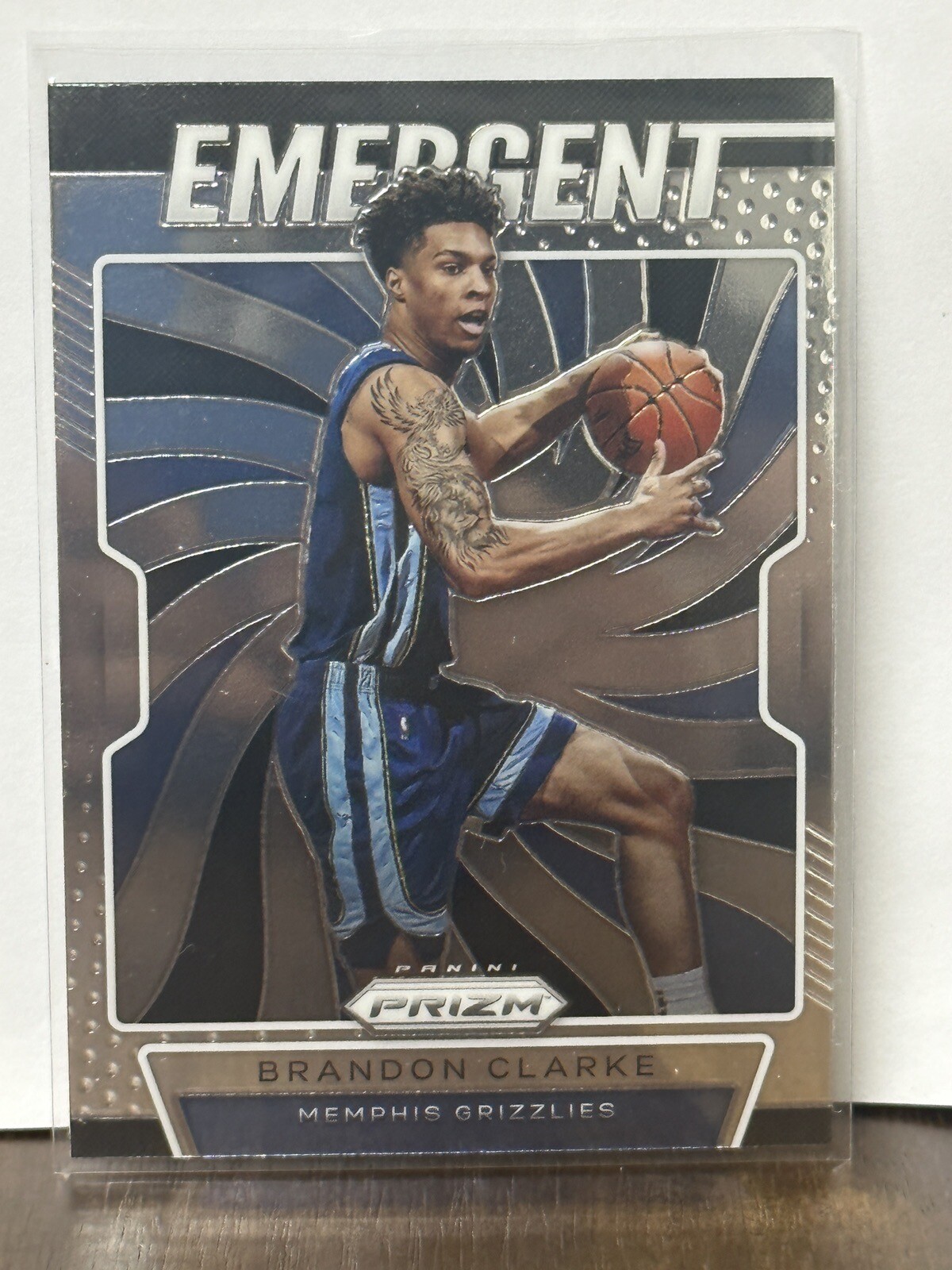 2019-20 Panini Prizm Emergent #28 Brandon Clarke Rookie Grizzlies
