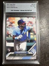 2024 Topps Now Road To Opening Day Junior Caminero TCC Graded Gem Mint 10