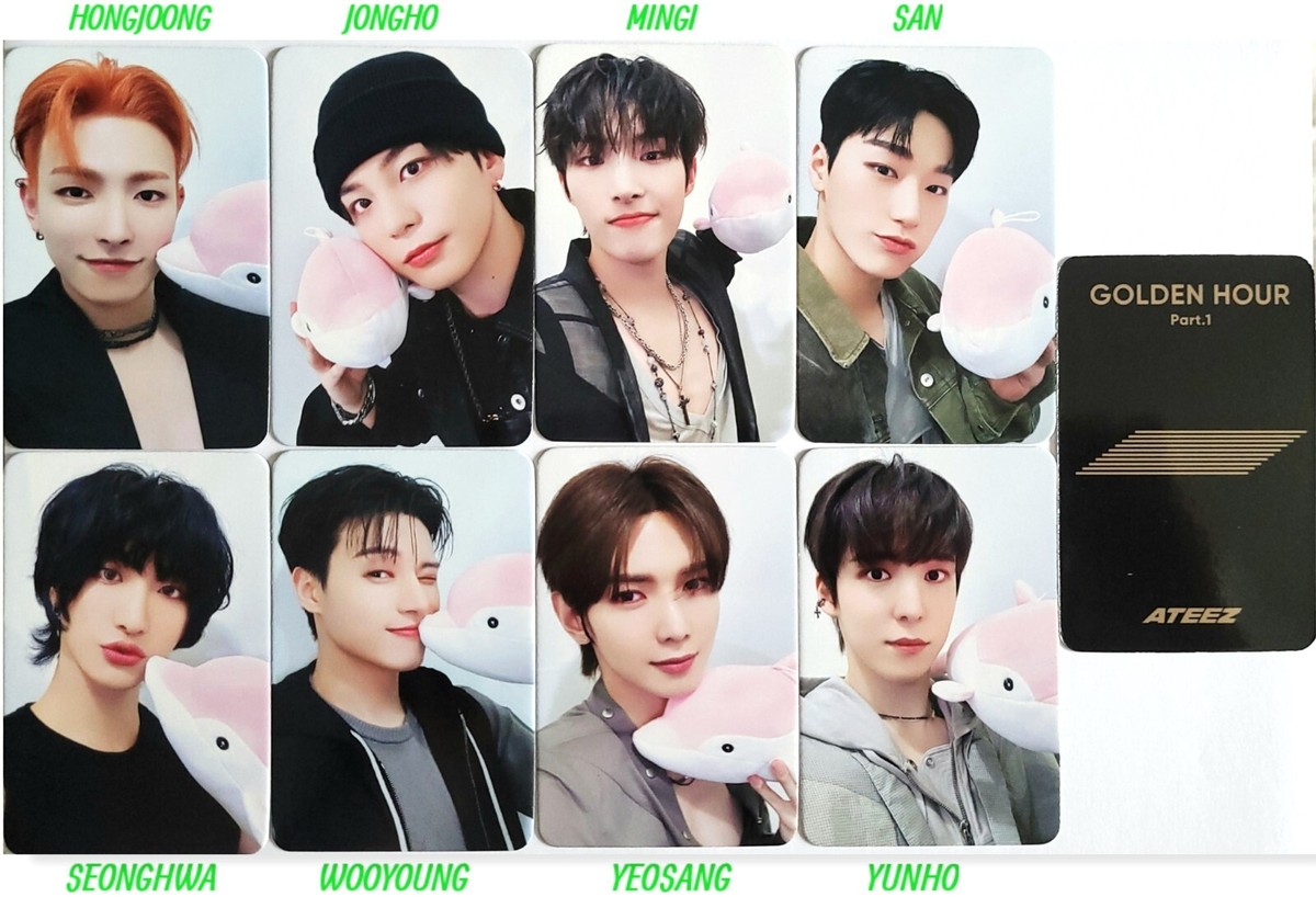 ATEEZ GOLDEN HOUR PT. 1 OFFICIAL PHOTOCARD -APPLE -SOUNDWAVE