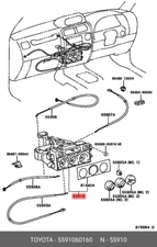 OE control assy, heater or boost ventilator, 5591060160 for TOYOTA 55910-60160