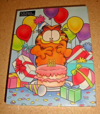 1978 Golden Garfiled Jigsaw Puzzle - 100 pc - Sealed!