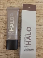 SMASHBOX HALO HEALTHY GLOW TINTED MOISTURIZER SPF 25- DEEP-NEW IN BOX 1.4oz