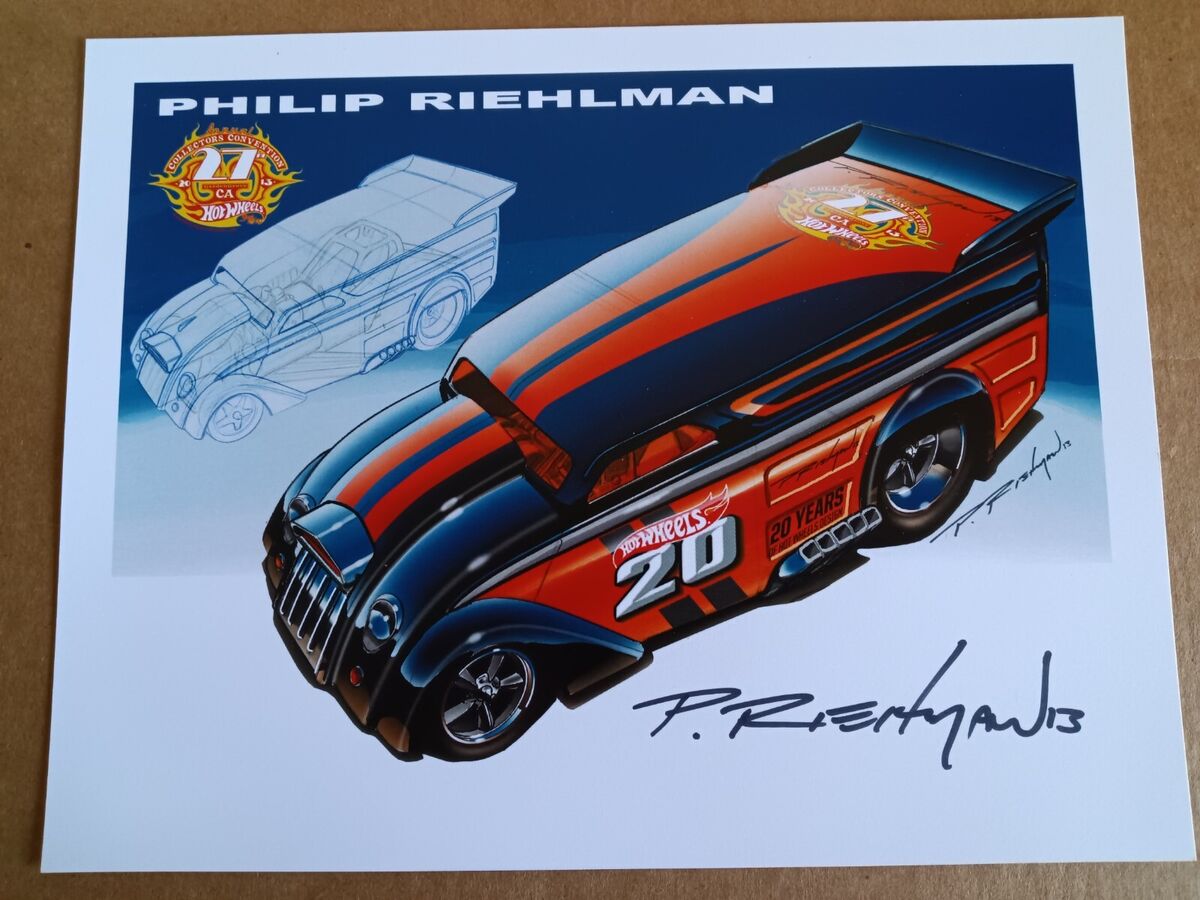 Signed Phil Riehlman 2013 Hot Wheels 27th Convention Drag Dairy E Sheet ESheet Signed Phil Riehlman 2013 Hot Wheels 27th Convention Drag Dairy E Sheet ESheet